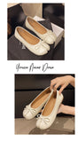 Summer Women's Bowknot Flat Tabi Ninja Shoes Pig Toe Slippers Lazy Person Horse Hoof Shoes Women Split Toe Mocassines Loafers