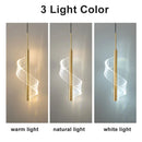 Nordic Spiral LED Pendant Lights Bedside Hanging Lamp Indoor Lighting Bedroom Living Room Home Decoration Modern Acrylic Light