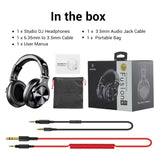 Oneodio A71 Wired Over Ear HiFi Headphones With Mic Studio DJ Headphone Professional Monitor Recording Mixing Headset For Gaming