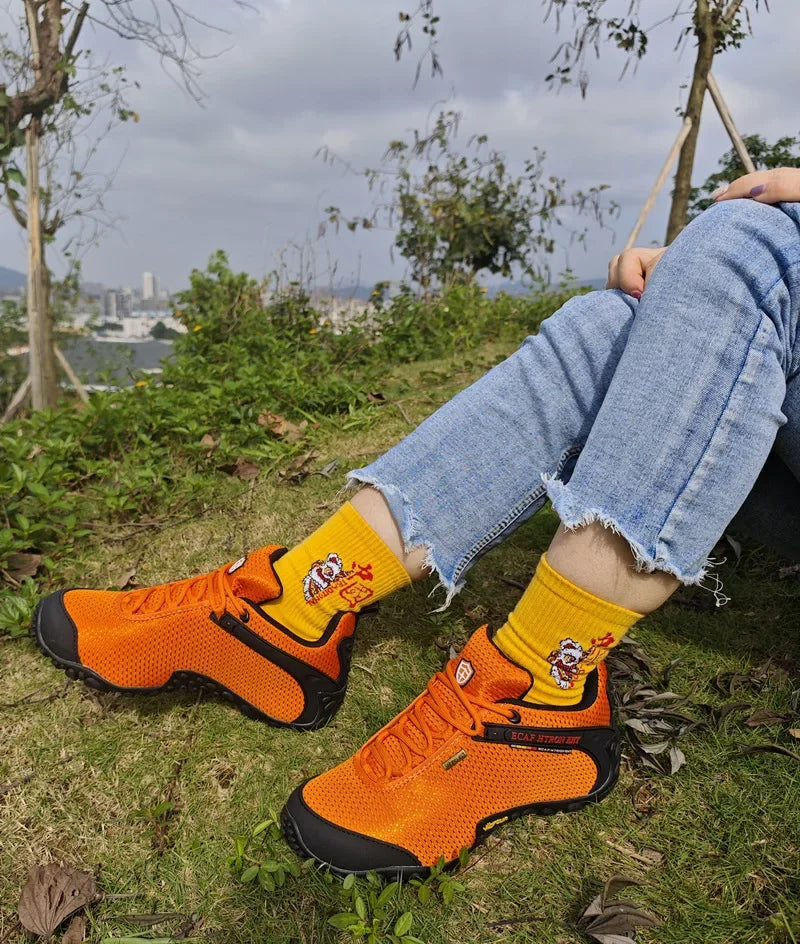 Men Climbing Shoes Big Size Women Sneakers Outdoor Hiking Trainers Anti-slip Comfortable Walking Sport Shoes Couple Travel Shoe