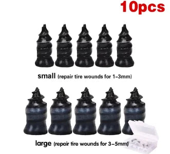 Puncture Repair Kit for Car Vacuum Tire Repair Screws, Quick Fix Self-Service Tire Repair Nails for Flat Tires With Screwdriver