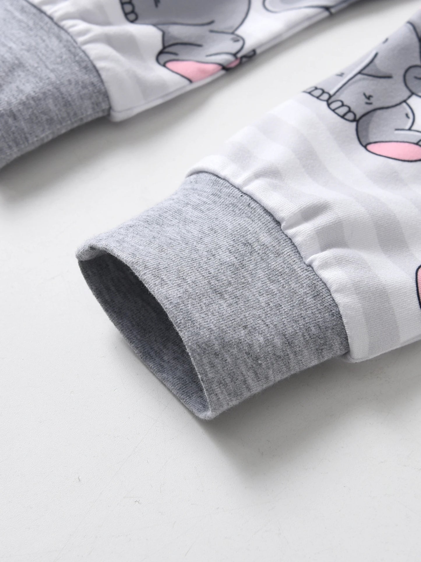 Newborn Baby Boy Baby Elephant Clothes Set Long Sleeve Romper Bodysuit Top and Pants with Hat Spring Autumn Cute Outfit for Boys
