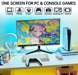 HGFRTEE 27" 4K Monitor 3840*2160 UHD IPS Computer Screen, 99% sRGB 10-Bit Color Accuracy Office Display for Gaming PC Laptop PS5