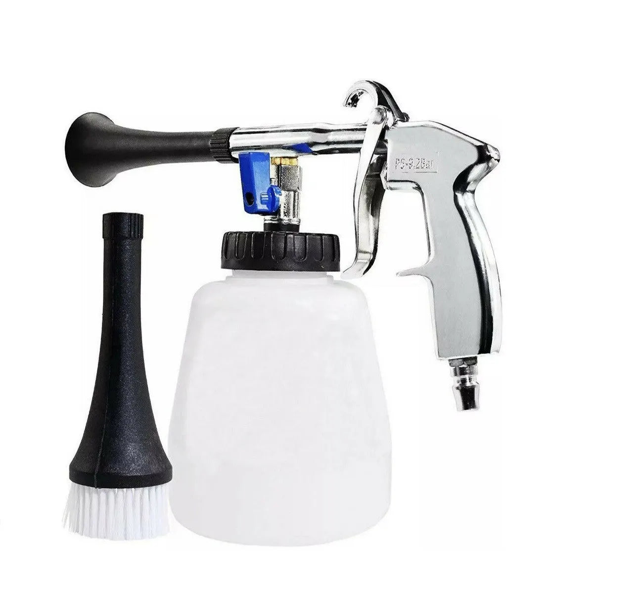 Car Interior Cleaning Gun Portable Dust Blowing Machine High Wind Speed Tornado Finger Pull Air Blowing Gun With Brush
