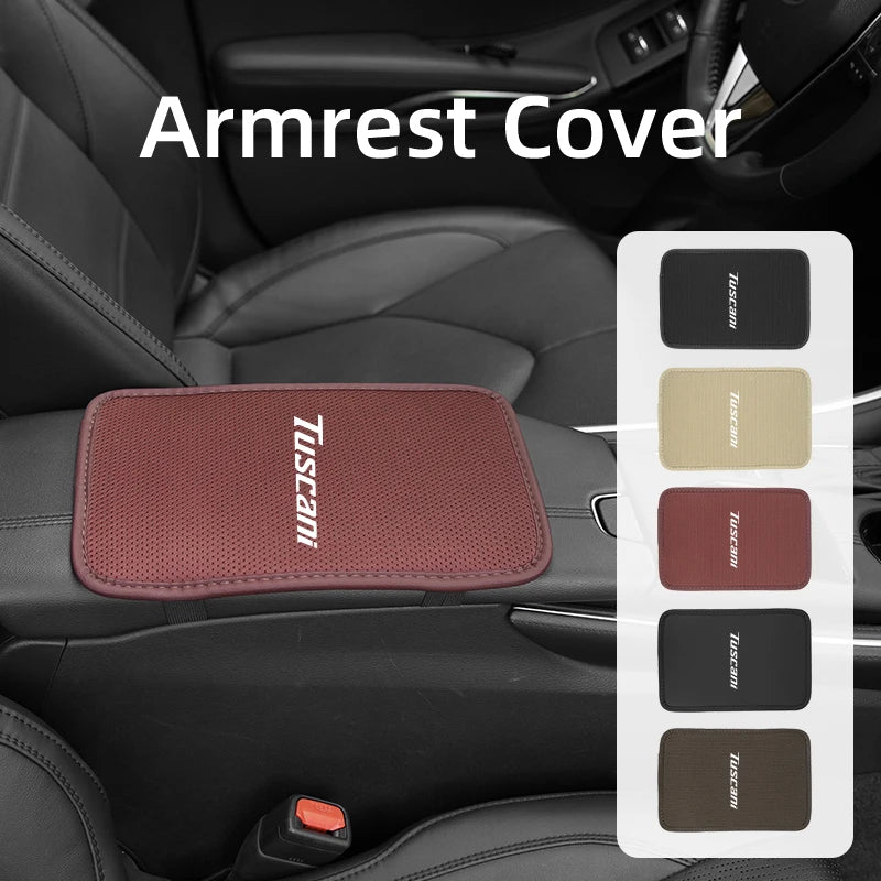 Car Armrest Mat Arm Rest Protection Cushion Interior Accessories For Hyundai Genesis Elantra Grand Santa Fe Palisade Equus