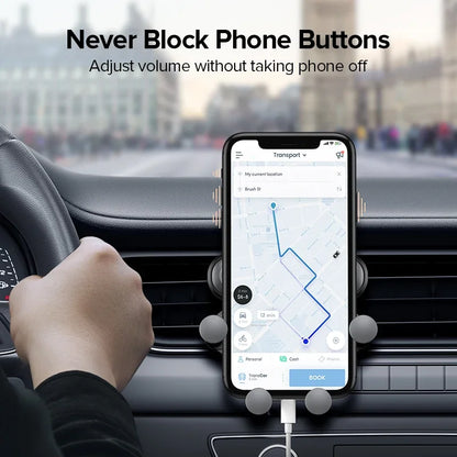Gravity car phone holder air vent mount cell phone holder in car mobile support for iPhone 13 12 Xiaomi universal GPs stand
