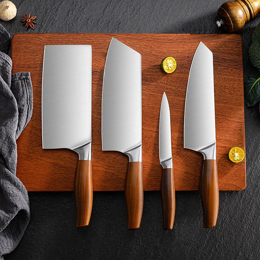 Cuchillo de cocina de acero inoxidable, cuchillo rebanador de Chef japonés, cortador de pescado, verduras, carne, Juego de cuchillos de cocina, herramientas, cuchillos de cocina
