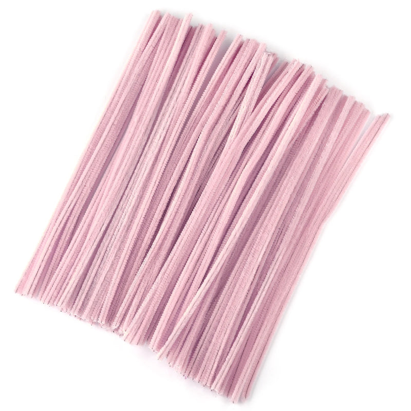 100pcs Chenille Stems Toys DIY Strips Twist Bar Anvil Wire Craft Pipe Creative Hobby Children Plush Stick Chenille Sticks