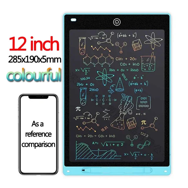 LCD Writing Tablet for Kids, Graffiti Sketchpad Toys, Handwriting Blackboard, Magic Drawing Board, Gift, 10", 12" 