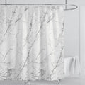 Cortina de ducha impermeable de mármol, cortina de ducha impermeable para decoración de baño, cortina de ducha impresa, lavable, con ganchos
