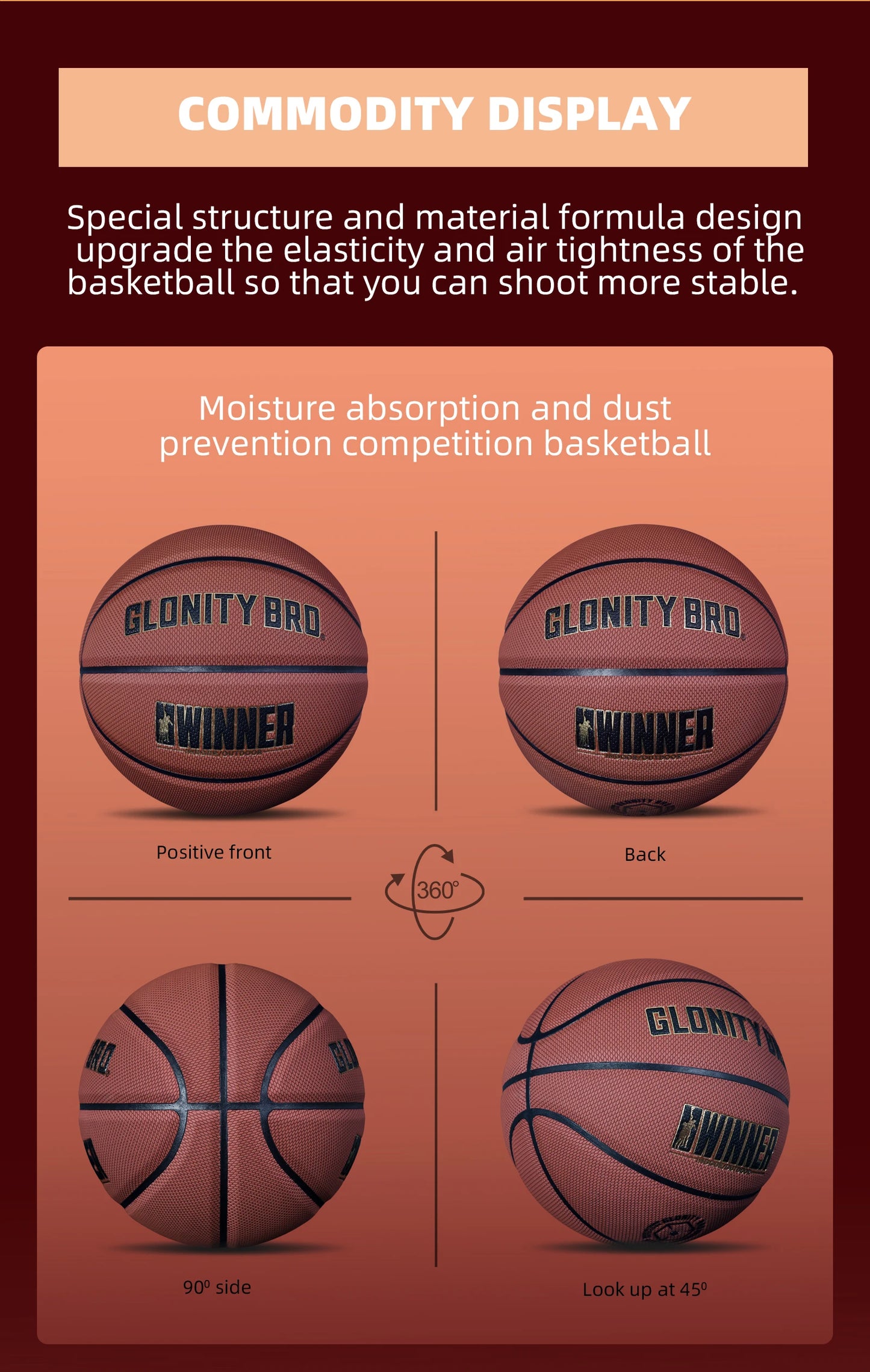 Size 5/6/7 Composite Leather Non-slip Basketball For In&Outdoor Soft Touch And Enhanced Durability Team Training Ball Black-Gold