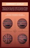 Size 5/6/7 Composite Leather Non-slip Basketball For In&Outdoor Soft Touch And Enhanced Durability Team Training Ball Black-Gold