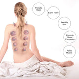 12Pcs Vacuum Cupping Sets with Pumping Gun Suction Cups Back Massage Body Cup Detox Anti Cellulite Cans Healthy Care Jars