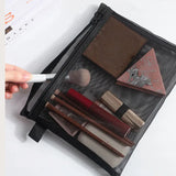 Women Mesh Cosmetic Bag Travel Storage Makeup Bag Organizer Female Make Up Pouch Zipper Clear Small Large Toiletry Beauty Case