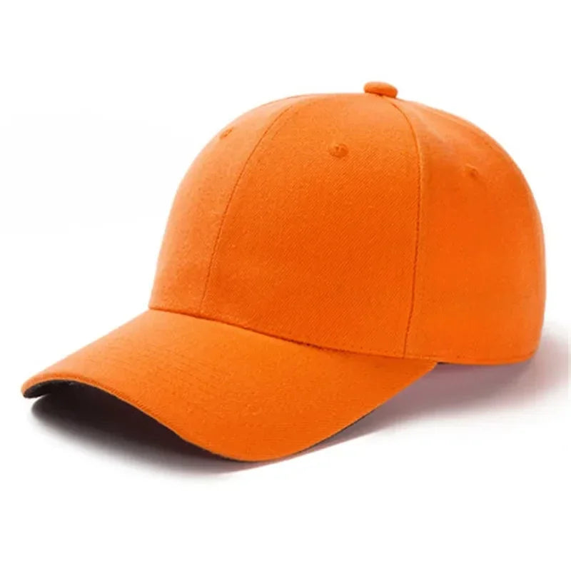 Solid Color Baseball Caps for Women Men Summer Sun Hats Adjustable Snapback Hats Unisex Street Hip Hop Hat Sun Visor Caps