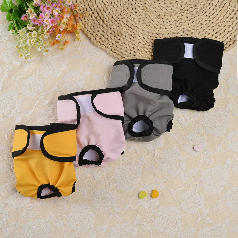 Reusable Sanitary Panties Washable Small Dog Pet Diapers Female Dogs Large Physiological Pants Shorts Male Cats Pet Menstruation