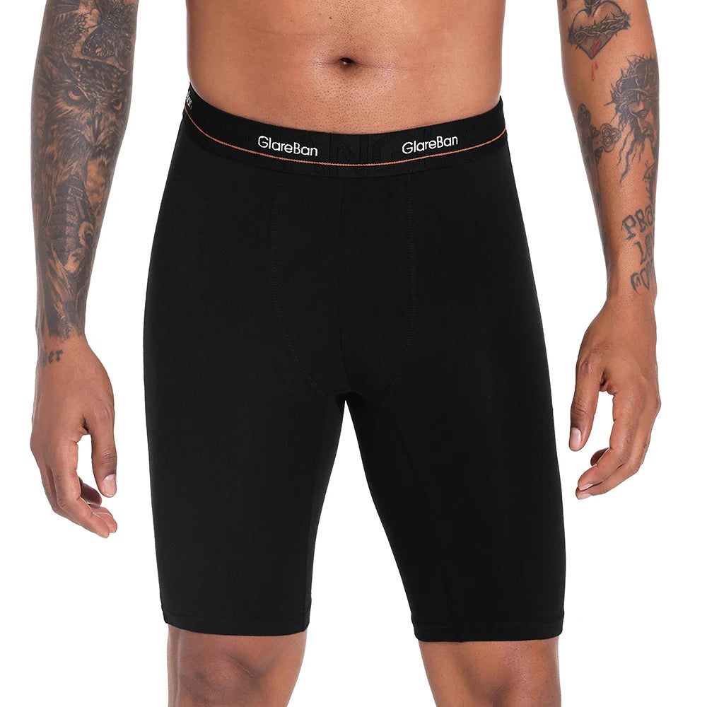 4pcs Set Cotton Long leg Boxer Men Underwear Male Brand Panties And Underpants For Homme Luxury Set Shorts Box Slip Briefs Soft
