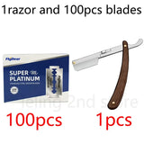 Stainless Steel Folding Shave Knife Beard Straight Razor Hair Dressing Tool Men Manual Convenience Hair Trimmer Shaver Barbeador