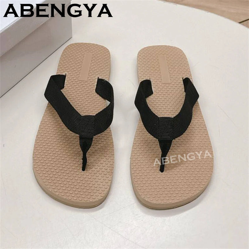 2025 Summer Hot Red Sole Flip Flops Flat Slippers For Women&Men Thick Sole Lazy Mules Casual Vacation Beach Slides Couple Shoes