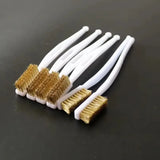 1/3/5pcs Mini Brass Wire Brush Set for Paint & Rust Removal Industrial Metal Polishing Burr Cleaning Tool