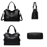 Soft Leather Luxury Handbags Women Bags Designer 3 Layers Shoulder Crossbody Sac Ladies Large Capacity Shopping Messenger Tote