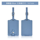 New Airplane Buckle Anti Lost Luggage Tags Thickened Flip Cover Luggage Tag Boarding Pass Suitcase Label Name ID Address Lable