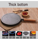 26cm Thickened Cast Iron Non-stick Frying Pan Layer-cake Cake Pancake Crepe Maker Flat Pan Griddle Breakfast Omelet Baking Pans