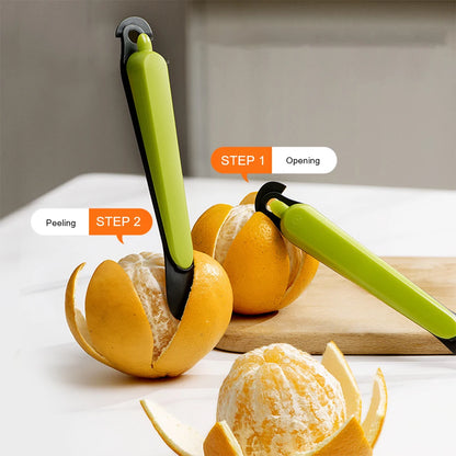 Descascador de laranja descascador laranja dispositivo descascador faca multifuncional toranja limão laranja cortador cozinha frutas vegetais ferramentas
