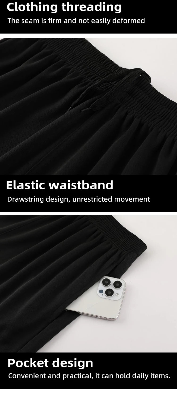 Fitness Clothes Ice Silk Quick Drying T-shirt Suit Men Short Sleeve Running Sportswear Shorts Tracksuit Gym Sports Training Sets