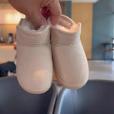 Winter Baby Girl Shoes New Toddler Snow Boots Children Infant Plush Warm Kids Short Boots Boys Cotton Shoes Size 15-24