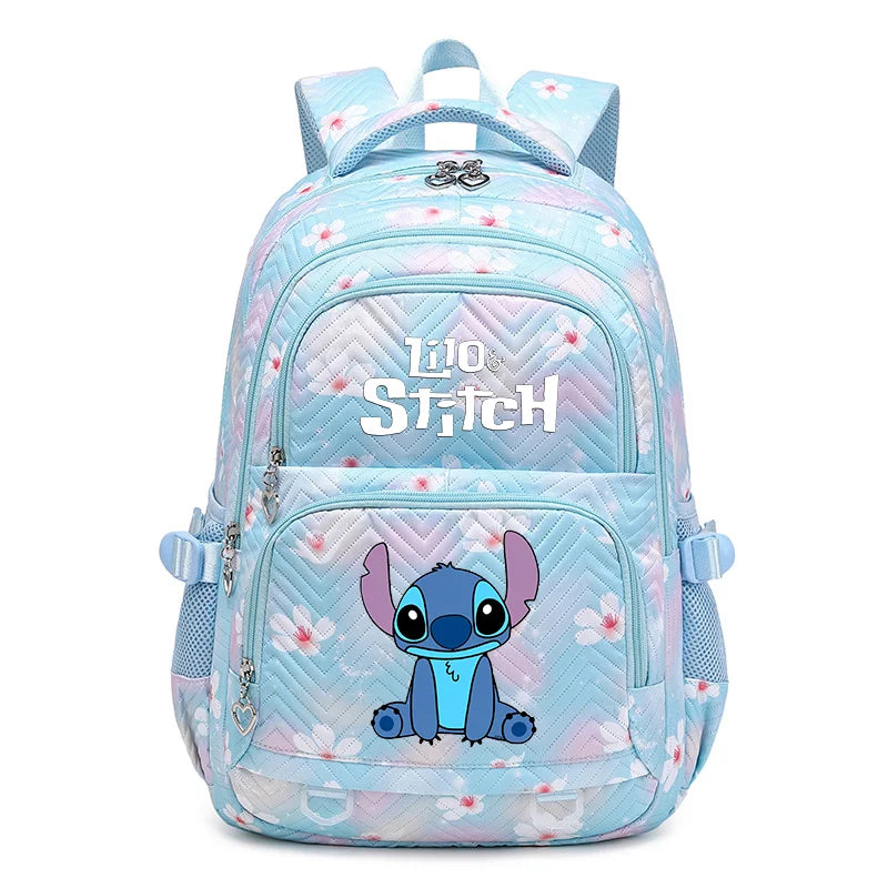 Mochila impermeable Disney Lilo Stitch para mujer, bolso de viaje para mujer, mochila escolar para adolescentes, mochila para libros