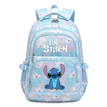 Mochila impermeable Disney Lilo Stitch para mujer, bolso de viaje para mujer, mochila escolar para adolescentes, mochila para libros