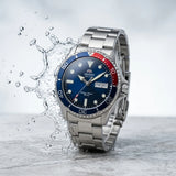 Relogio masculino automatico diver de mergulho em alo inox a prova de agua 200 M