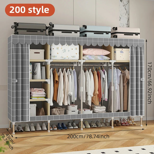 Guarda-roupa grande simples para o uso home, conjunto do quarto