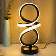 Creative spiral LED table lamp, adjustable in 3 colors, USB power supply, suitable for home bedrooms, offices, and study rooms