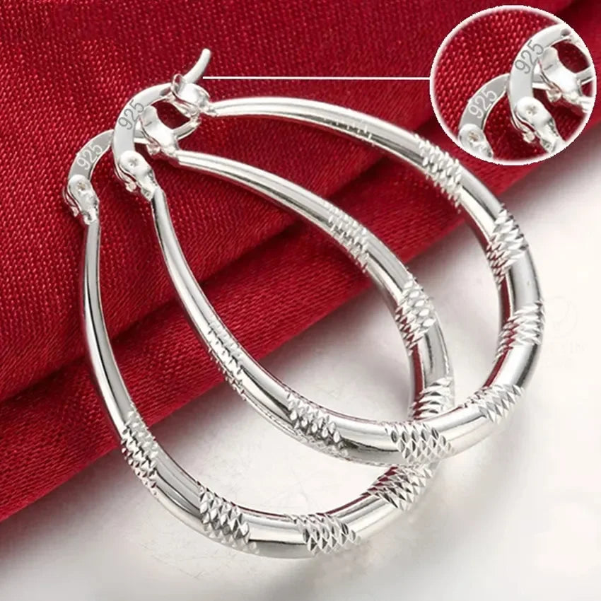 Hermosos pendientes de plata de ley 925 al por mayor para mujer, joyería clásica con encanto, bonitas joyas para bodas y fiestas.