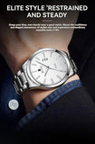 RUIGE Fashion Men's Watch Roman Scale Minimalist Men's Famous Watch Night Glow Waterproof Trendy Watch