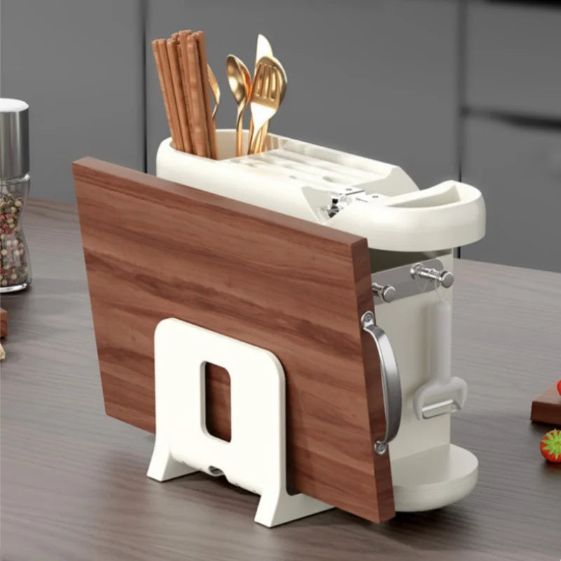 Multifunction Knife Holder Cutting Board Stand Knife Stand Household Holder Knife Desktop Stand Kitchen Tool Utensil Organizer
