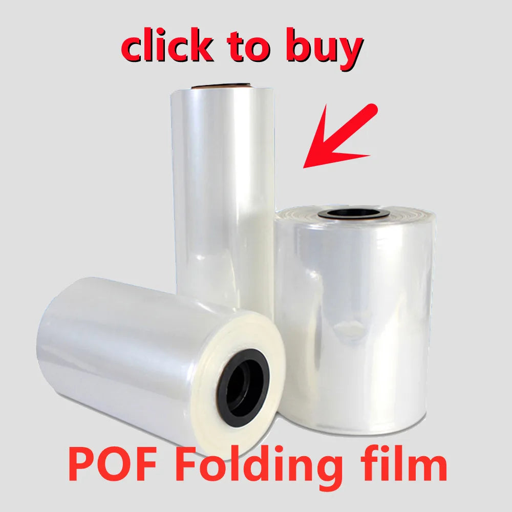 PVC heat Shrink Clear Film Membrane Plastic Cosmetic Book Box shoes Packaging Canister Hot Shrinkable tube Transparent cylinder