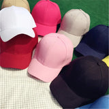 Solid Color Baseball Caps for Women Men Summer Sun Hats Adjustable Snapback Hats Unisex Street Hip Hop Hat Sun Visor Caps