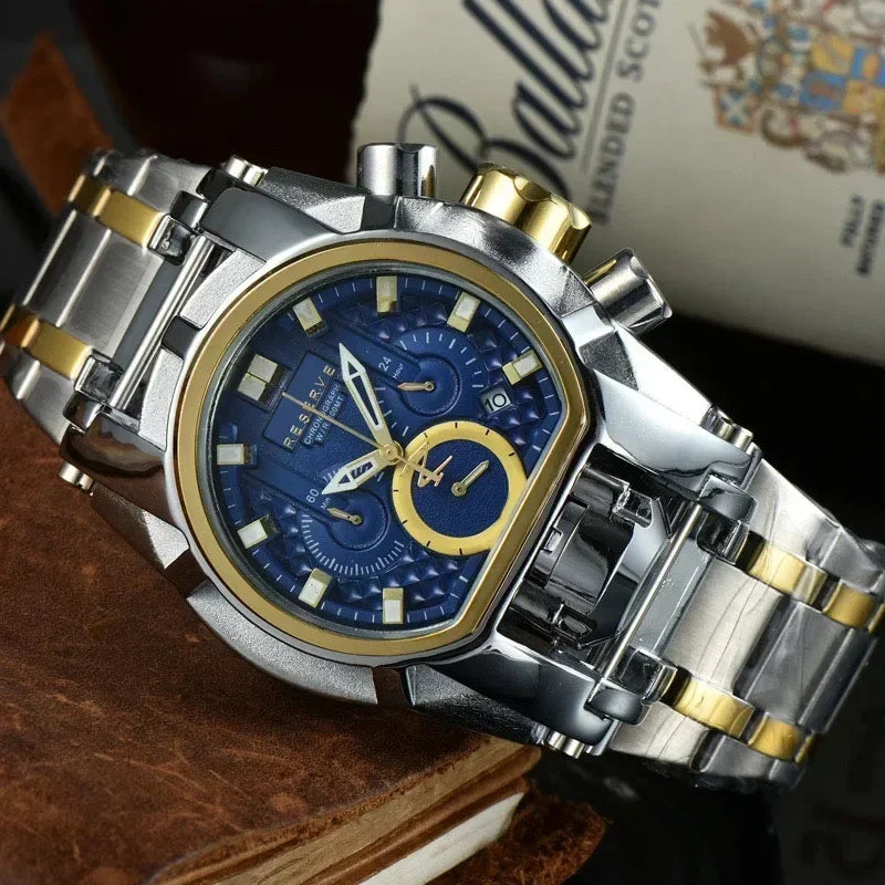 waUndefeated Watches Reserve Bolt Zeus Mens Chronograph INVICTO Luxury Watch Invincible Relógio Masculino for Dropshipping