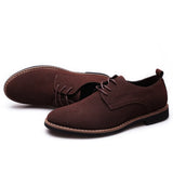 Luxury Men's Oxford Shoes, High-Quality Suede Leather Business Casual Shoes for Men, Lace-Up Men's Party Wedding Shoes, Plus Size