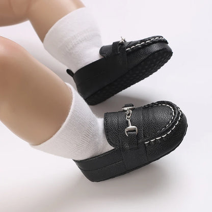 Casual Slip On Low Top Loafer Shoes For Baby Boys, Lightweight Comfortable Non Slip Flat Shoes For Indoor Outdoor Walking