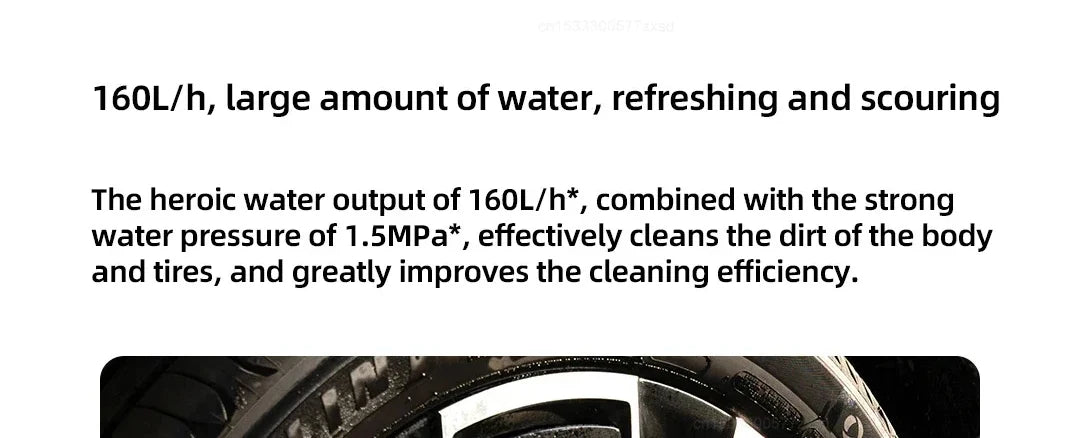 Xiaomi Mijia Wireless Car Washer 2 160L/h Large Water Volum Efficient Flushing Auto High Pressure Car Wash Gun Washer for Home