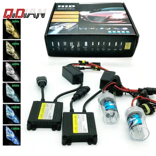 H7 Xenon Hid Kit Xenon 4300k  H1 6000k  55W H8 H9 H11 9005 9006 H3 Headlight Bulbs