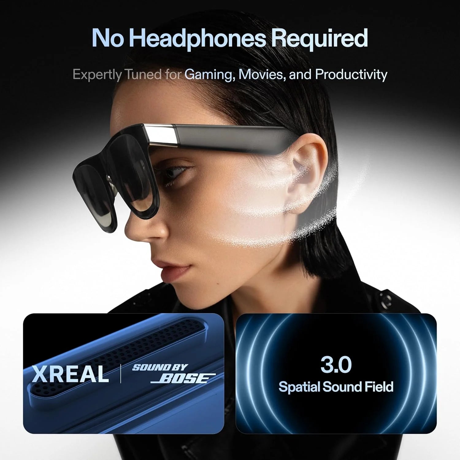 Xreal One Pro AR glass cups, 3 DoF native, screen FHD 120Hz, sound, Glasses XR for iPhone, ROG, iOS M (IPD 57-66mm