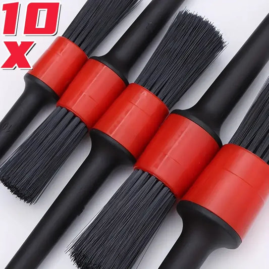 Car Detailing Brush Set, Auto Detailing Brush, Dashboard Cleaning, Air Outlet, Wheel Wash, Maintenance Tool, 5 Pcs, 10 Pcs
