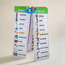 12PB Vocabulary Flashcards Educational Learning Cards Sight Words Flash Cards