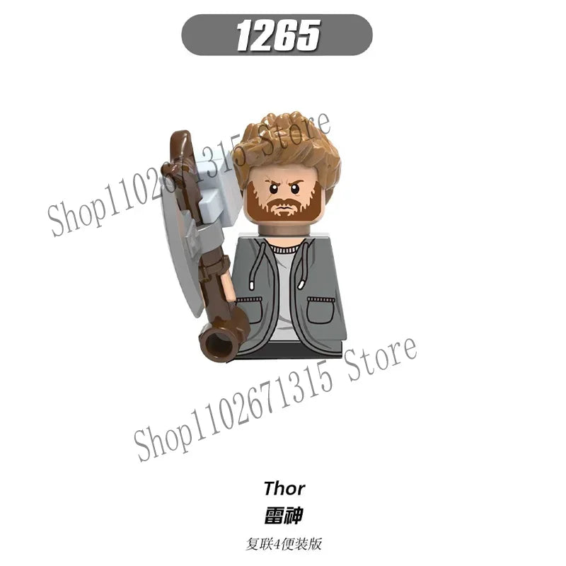 Marvel Avengers Superhero Building Blocks Iron Man Doctor Strange Hulk Thanos Spider-Man Venom Hawkeye Bricks Toys