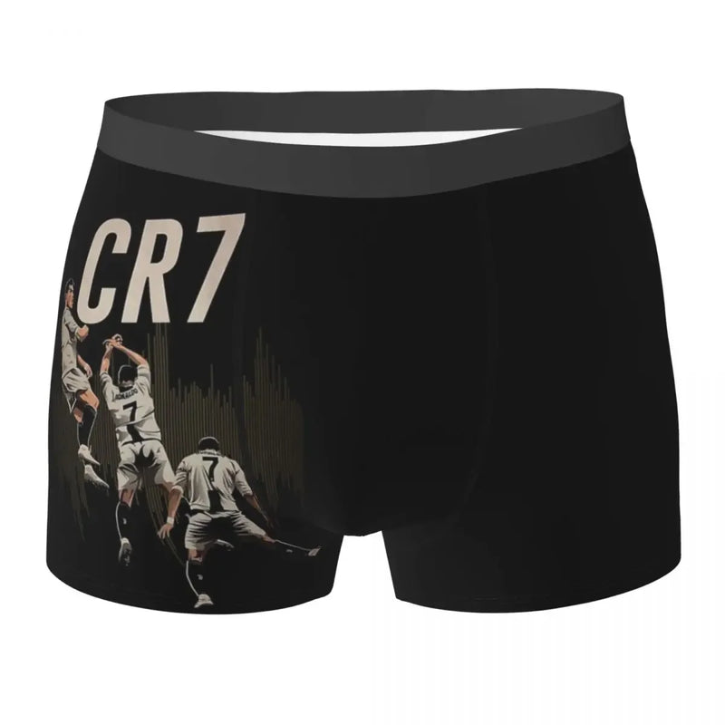 Boxer Underpants Shorts CR7 Cristiano Ronaldo Panties Men Ventilate Underwear for Homme Man Boyfriend Gift
